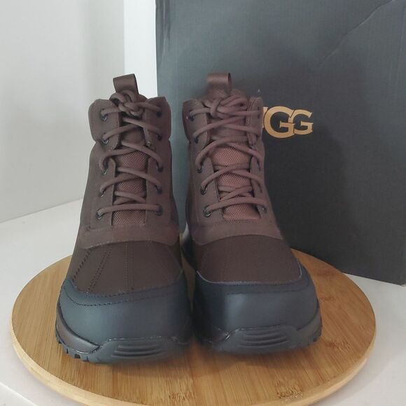 UGG Men's Emmett Waterproof Leather Duck Boot Stout Size 11 NIB - Picture 2 of 16